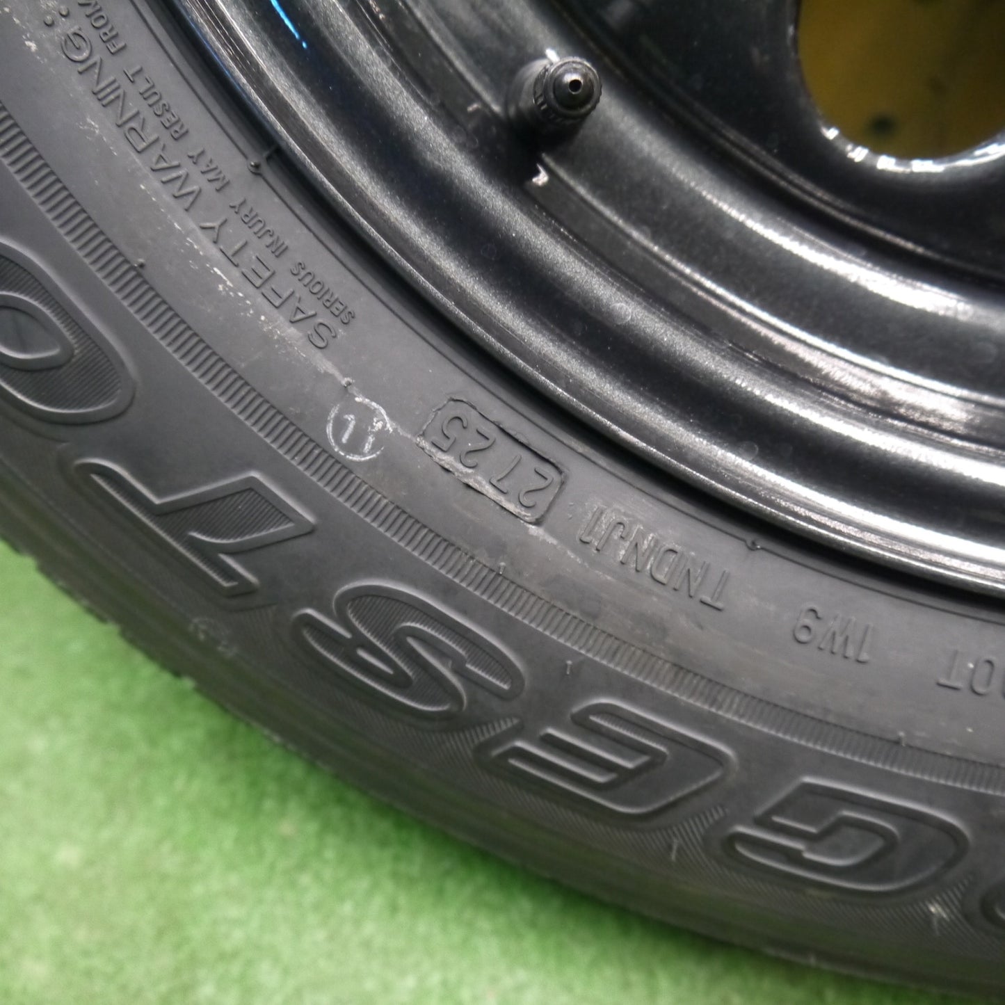 新車外し！25年！1本★スズキ ジムニー シエラ 純正 スチール 195/80R15 ブリヂストン デューラー H/L 852 DUELER スペア 15インチ PCD139.7/5H★6021808Hノ