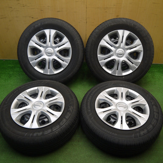 バリ溝！23年！9分★日産 ノート 純正 スチール 185/70R14 カプセン ComfortMax S801 14インチ PCD100/4H★6030206Hノ