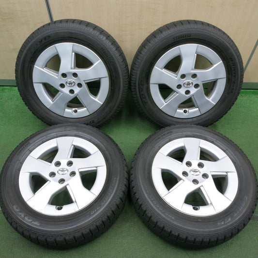 *送料無料* バリ溝！9分★トヨタ 30系 プリウス 純正 195/65R15 スタッドレス トーヨー ガリット G5 15インチ PCD100/5H★4053102HAス
