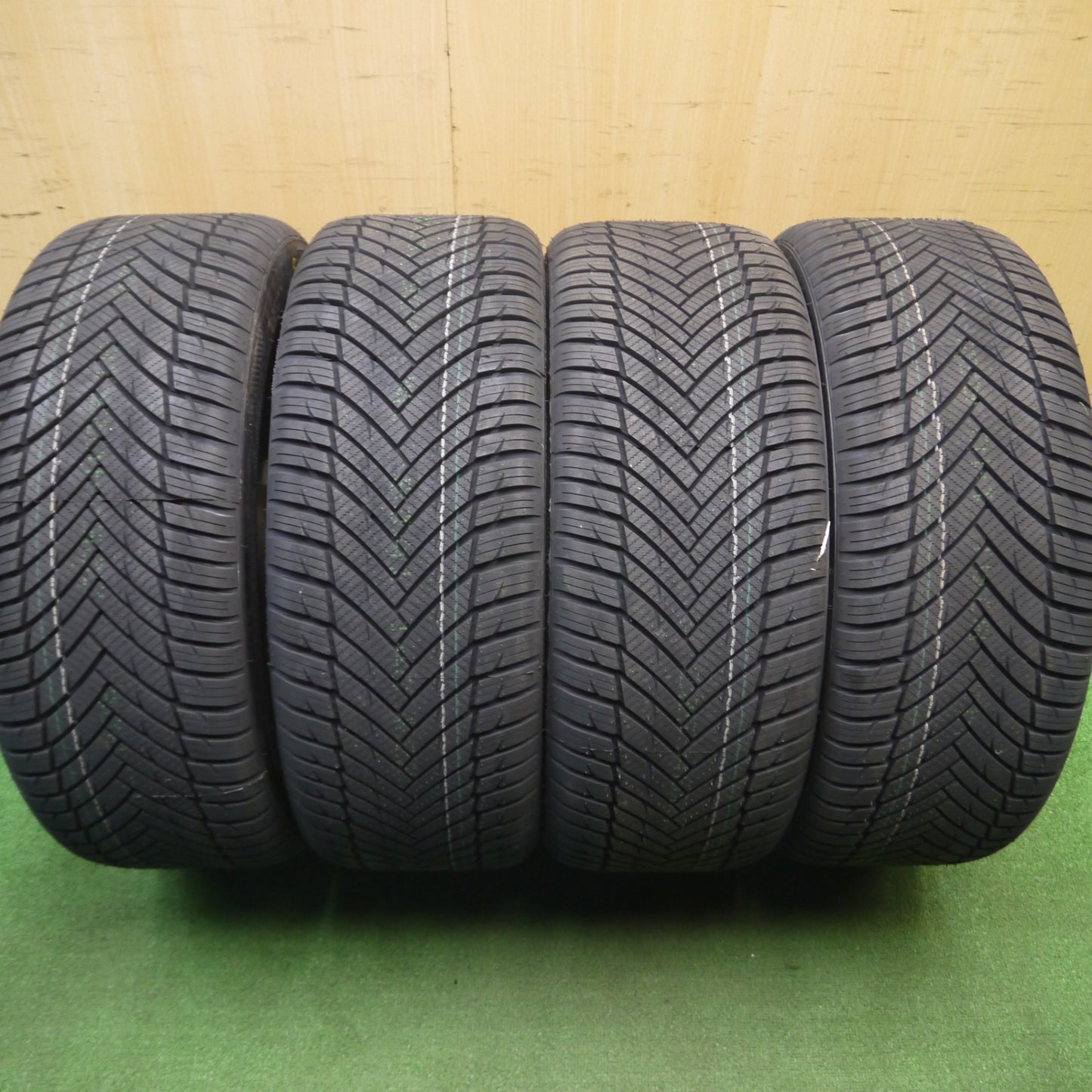 [送料無料] タイヤ未使用！23年★Shallen XF-55 モノブロック 共豊 AME 225/40R18 ミネルバ オールシーズン マスター シャレン 18インチ PCD114.3/5H★5012103Hノ