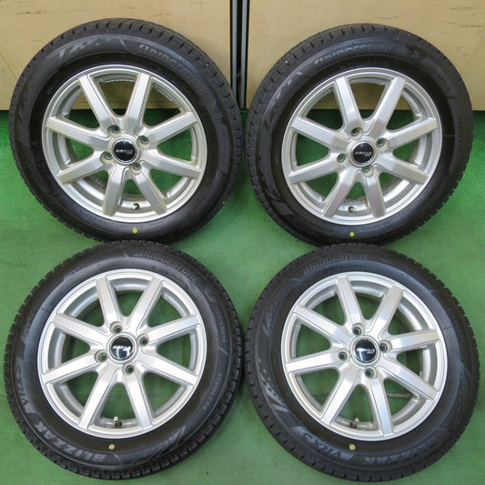 バリ溝！23年！キレイ！9.5分以上★スタッドレス 155/65R14 ブリヂストン ブリザック VRX3 SIBILLA ME シビラ 14インチ PCD100/4H★5010603イス