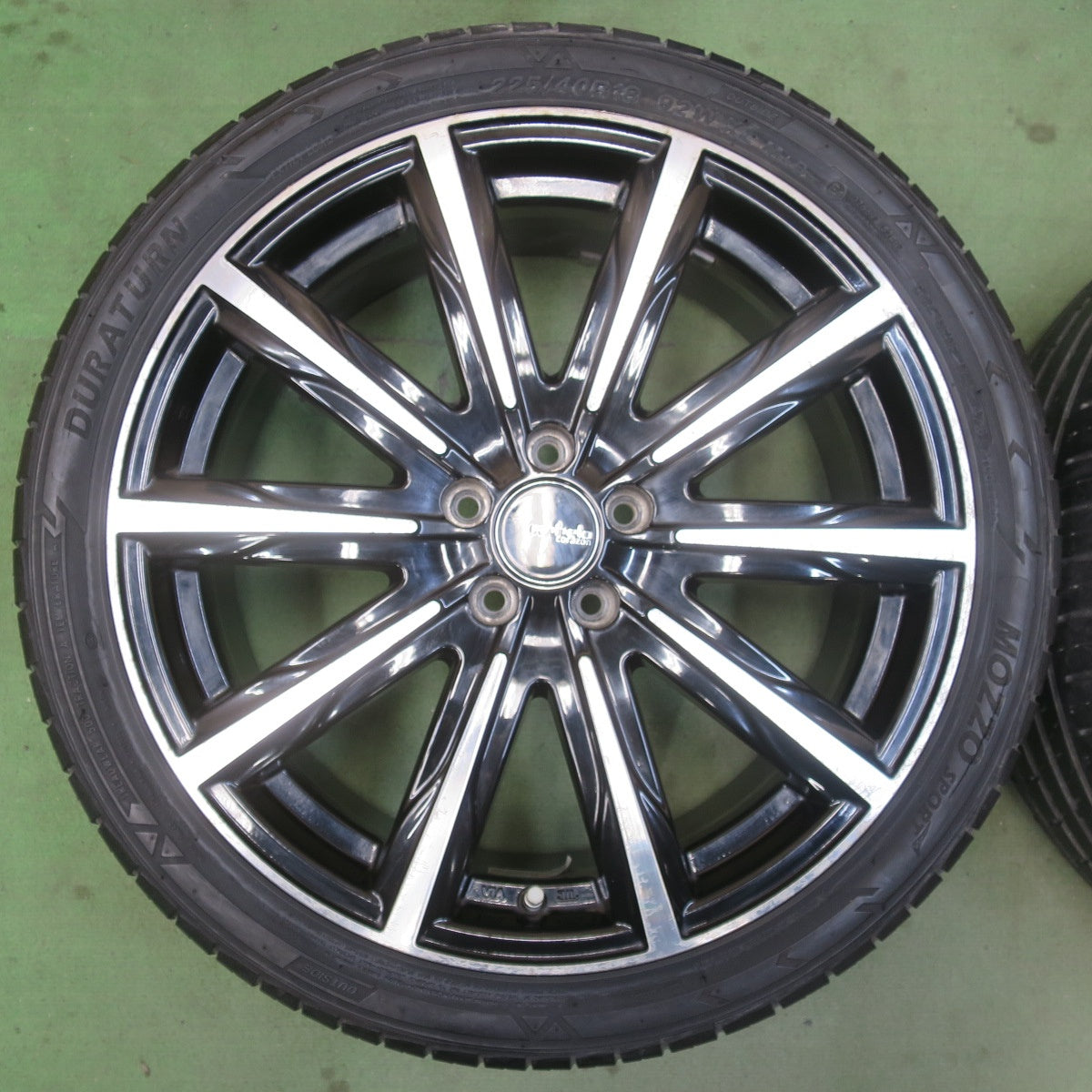 4本価格★プリウス 等 ANHELO CORAZON SKIT 225/40R18 デュラターン MOZZO SPORT アネーロ コラソン スキット 18インチ PCD100/5H★6031901イノ