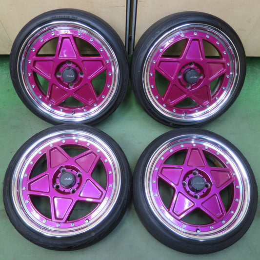 キレイ！24年★shallen オールドスクールスタイル STAR ENKEI 165/40R16 ヨコハマ DNA S.drive シャレン スター エンケイ 16インチ PCD100/4H★6042103イノ
