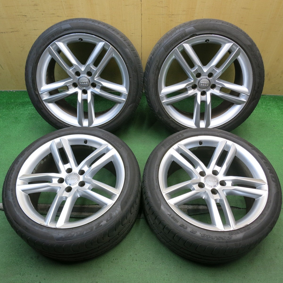 4本価格◎アウディ A6 Sライン 純正 255/40R19 ピレリ PZERO Pゼロ 19インチ PCD112/5H◎6082902HAノ