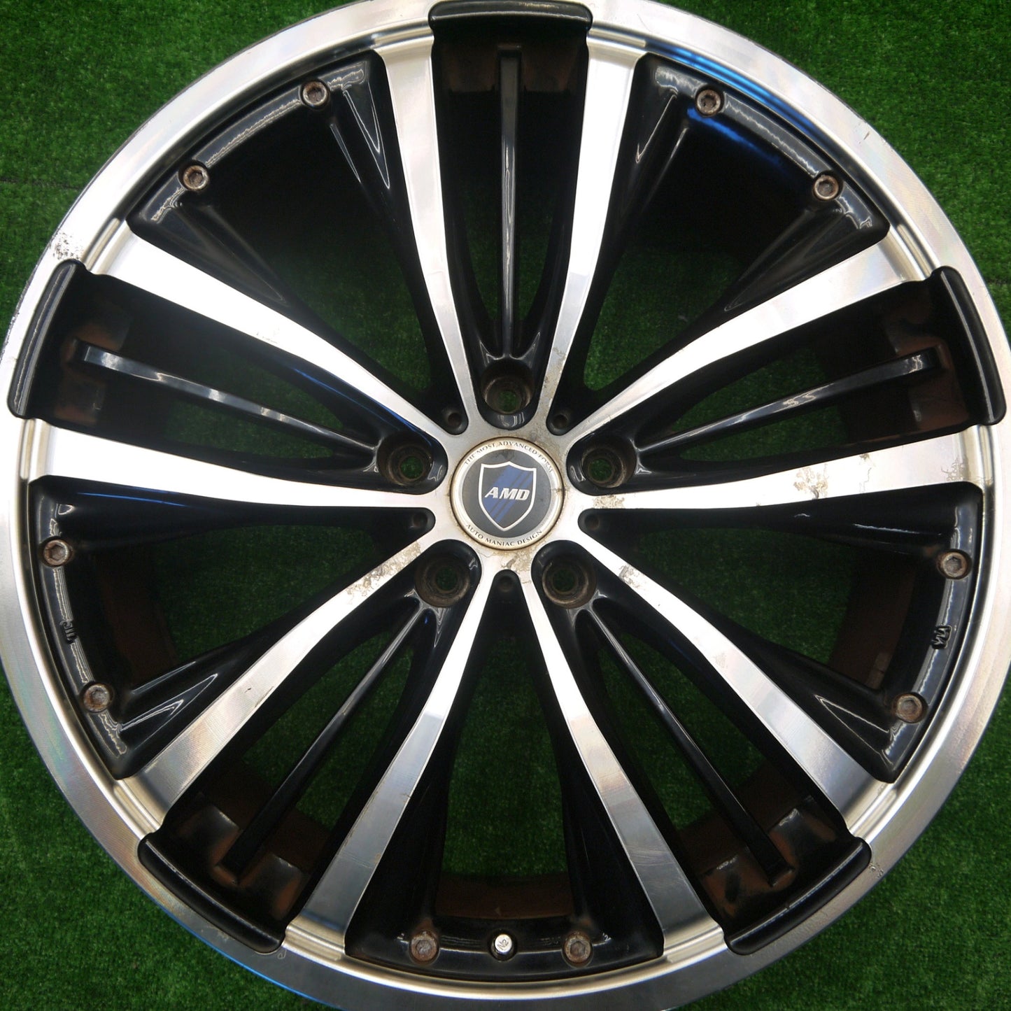 4本価格★AMD AUTO MANIAC DESIGN 20インチ ホイール 20×8J PCD114.3/5H★5100806Hホ