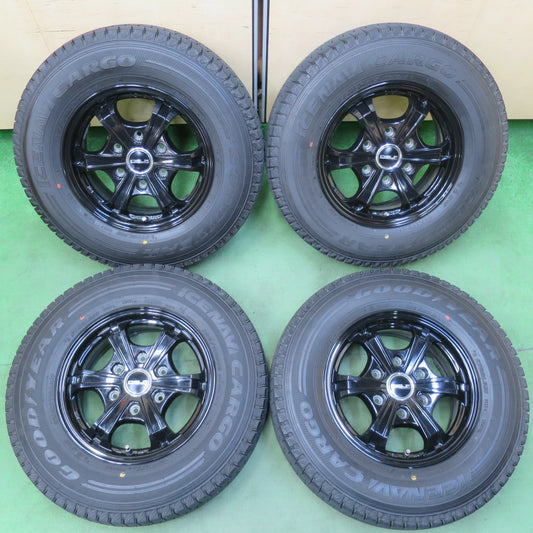 バリ溝！22年！キレイ！9.5分★スタッドレス 195/80R15 107/105L グッドイヤー アイスナビ CARGO DELF FLEX 15インチ PCD139.7/6H★5042912イス