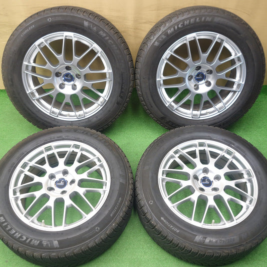 バリ溝！22年！キレイ！9.5分★スタッドレス 235/60R18 ミシュラン X-ICE SNOW SUV Delmore LC.S デルモア 18インチ PCD114.3/5H★6050202KTス