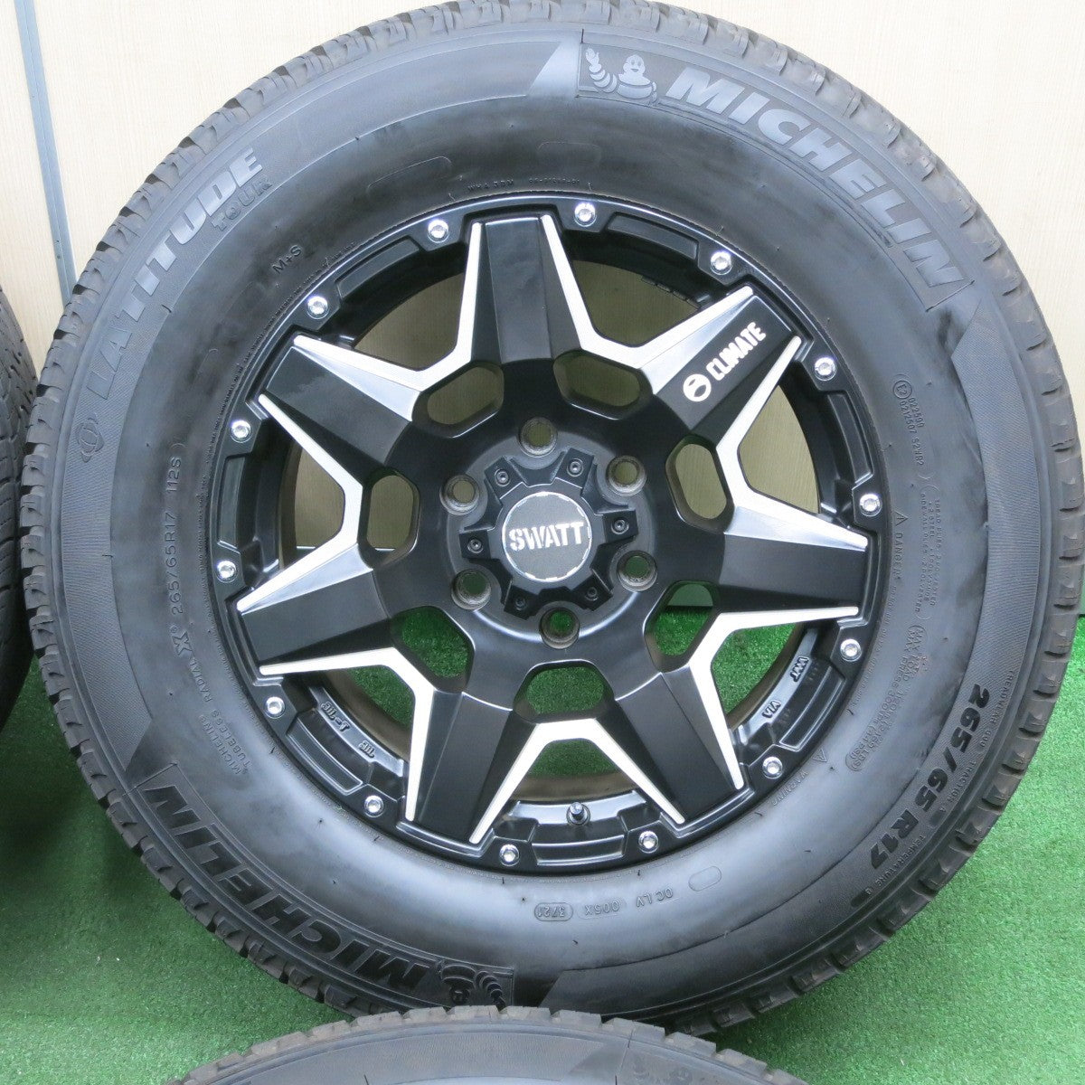 *送料無料* バリ溝！21年！キレイ！9分★SWATT CLIMATE 265/65R17 ミシュラン LATITUDE TOUR スワット クライメイト 17インチ PCD139.7/6H★4041701TNス