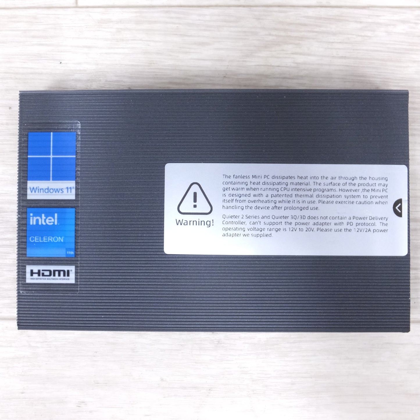 [送料無料] ◆MeLE ファンレス ミニ PC Quieter 3Q 81E N5105 Intel RAM 8GB HDD 128GB Win11 Pro 64bit 電源アダプター 付き (3)◆