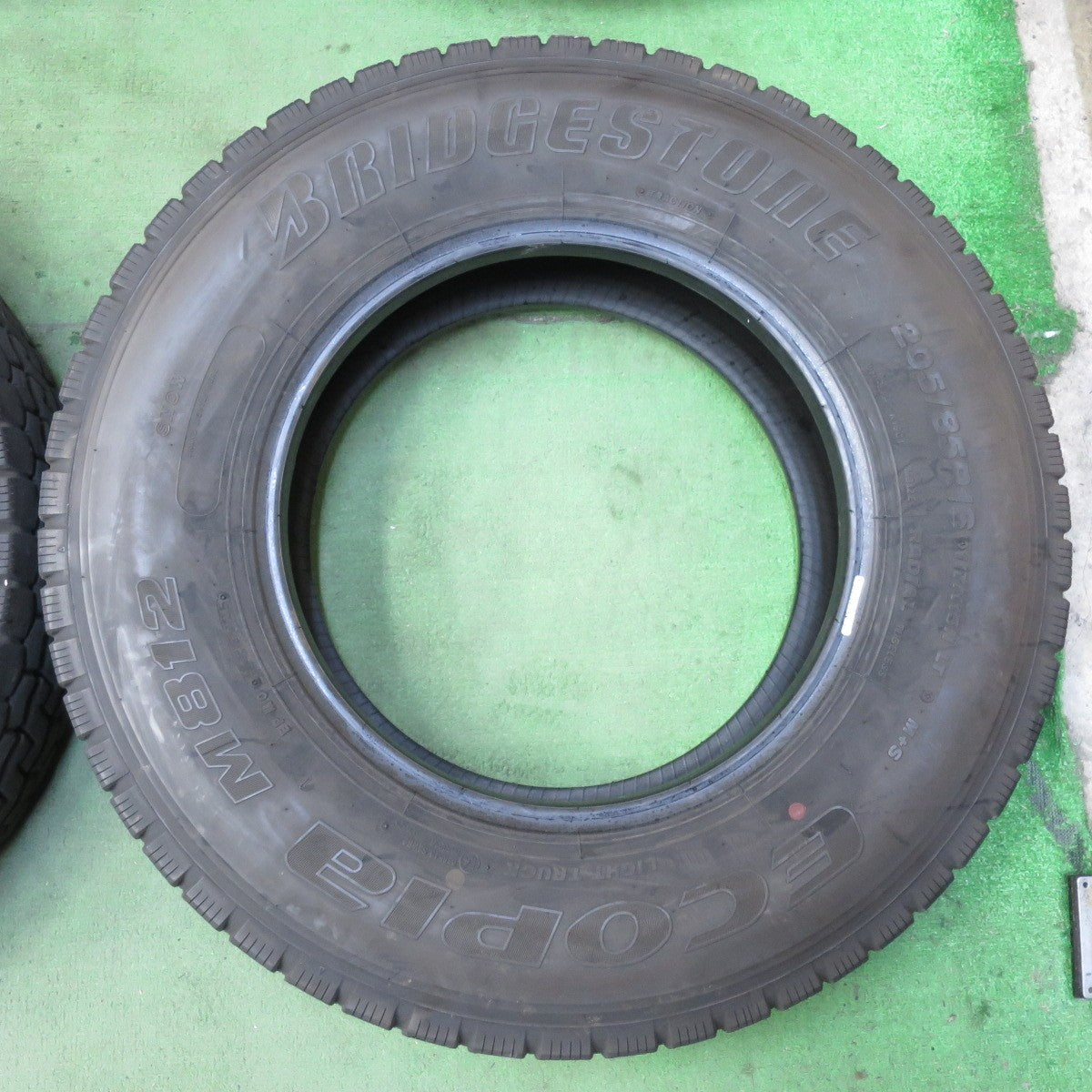 バリ溝！25年！9分！6本★トラック タイヤ 205/85R16 117/115N ブリヂストン エコピア M812 ミックス オールシーズン 16インチ★5102310イスタ