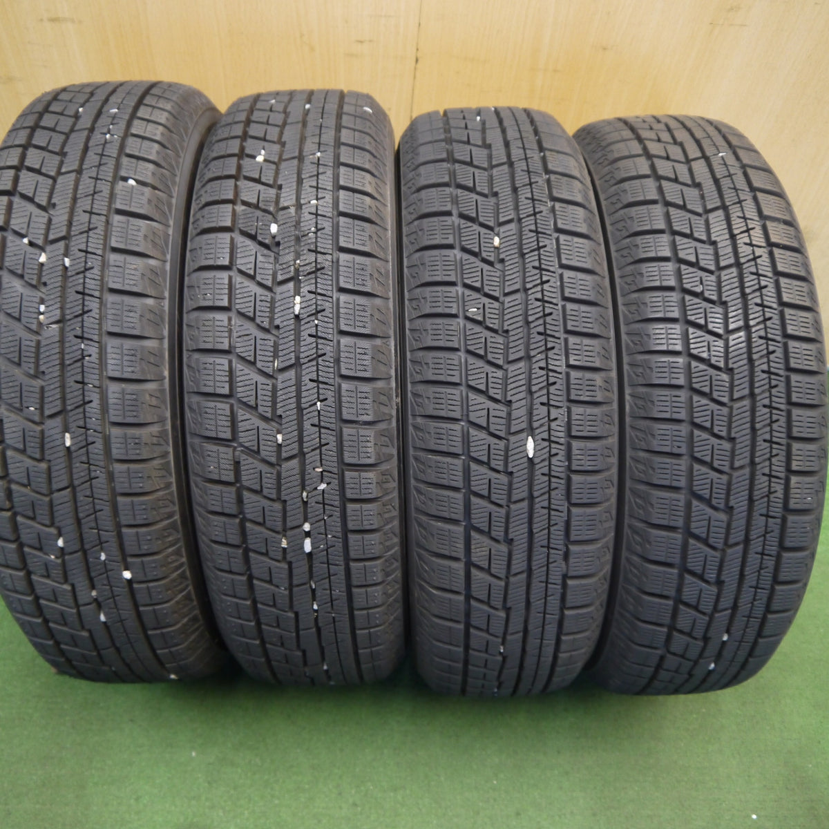 バリ溝！ほぼ10分◎スタッドレス 155/65R14 ヨコハマ アイスガード iG60 LAYCEA レイシア 14インチ PCD100/4H◎6090201Hス