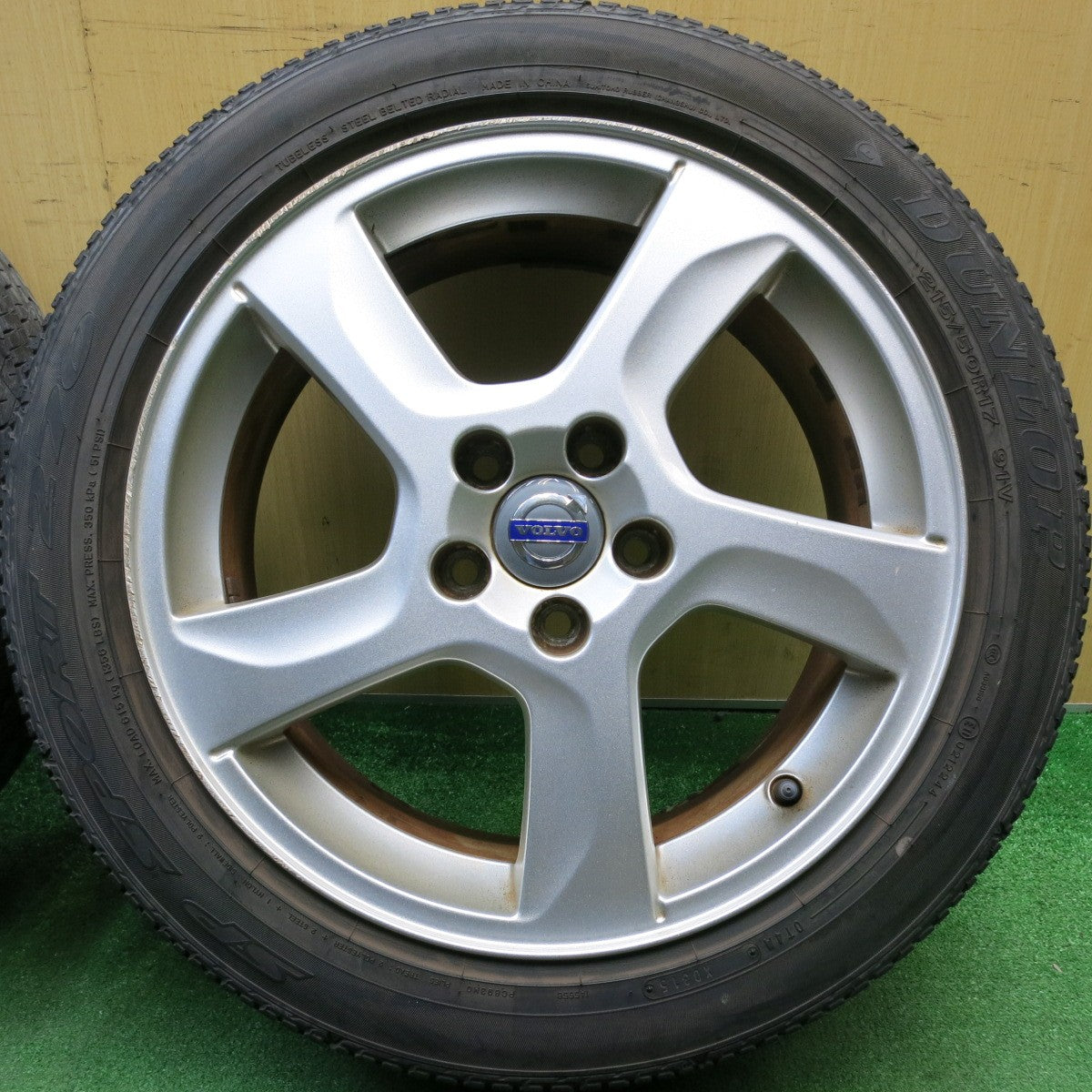 4本価格★ボルボ V60 純正 215/50R17 ダンロップ SPスポーツ 270 17インチ PCD108/5H★6022804HAノ