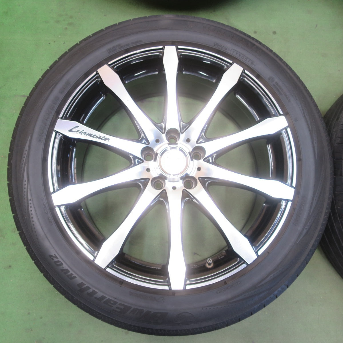 バリ溝！22年！9分★225/55R19 Lehrmeister NONINO ヨコハマ BluEarth-RV RV03 ブルーアース RV02 レアマイスター ノニーノ 19インチ PCD114.3/5H★6043007イノ