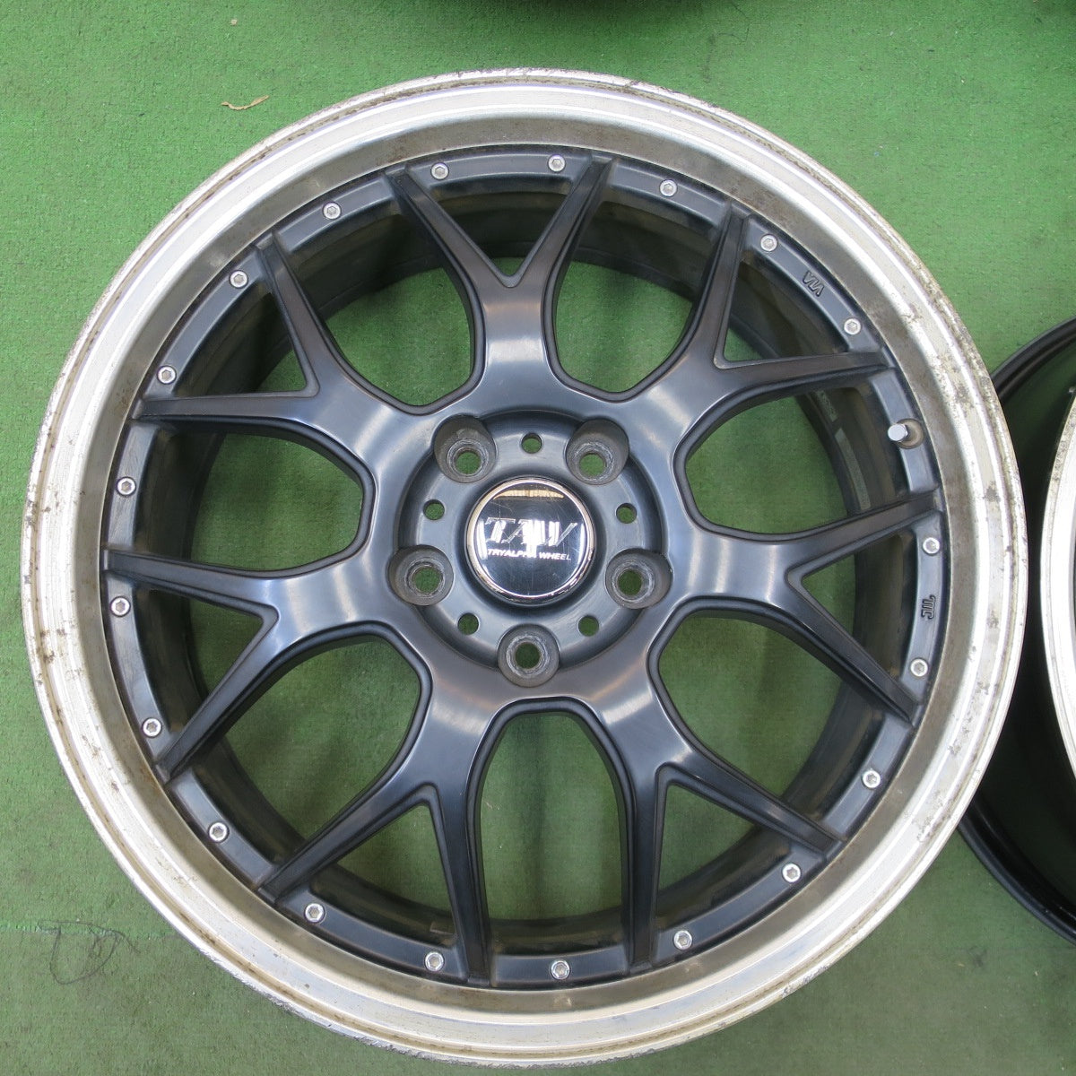 4本価格★TAW TRYALPHA WHEEL 18インチ ホイール トライアルファ 18×7J PCD114.3/5H★6071001NGホ