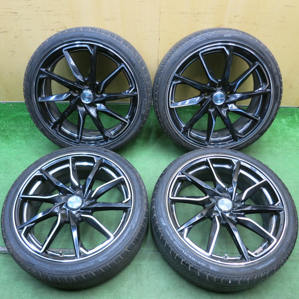 バリ溝！9分★LEONIS GREILA α 215/40R18 セイバーリング SL201 レオニス グレイラ アルファ 18インチ PCD114.3/5H★6052807HAノ