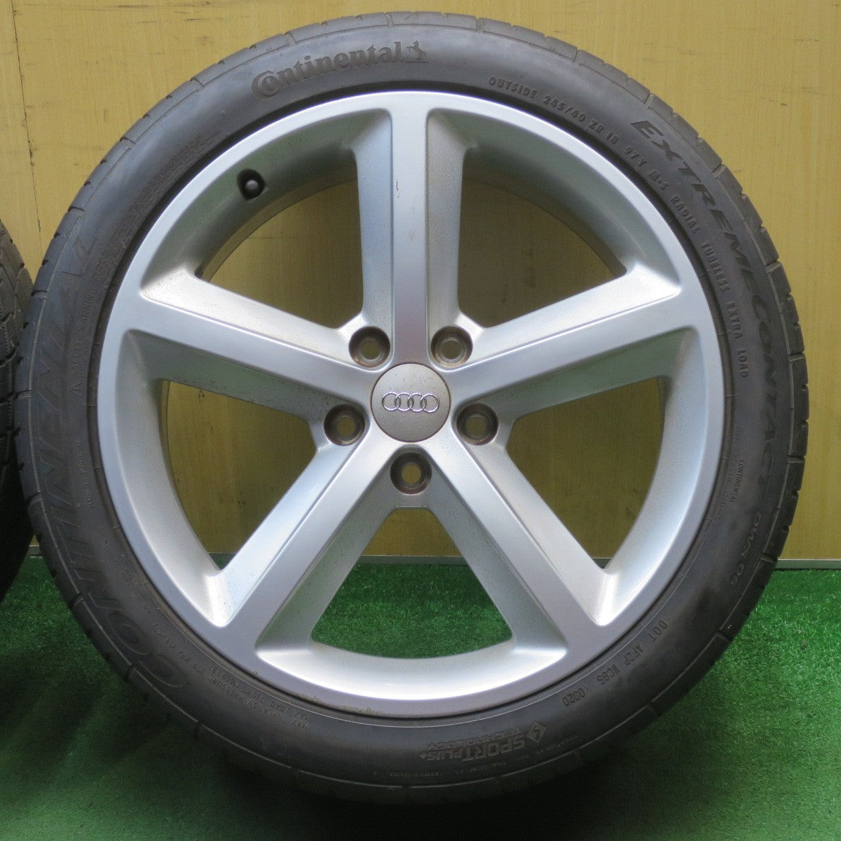 4本価格★アウディ A4 純正 245/40R18 コンチネンタル エクストリームコンタクト DWS06 18インチ PCD112/5H★6042802NJノ