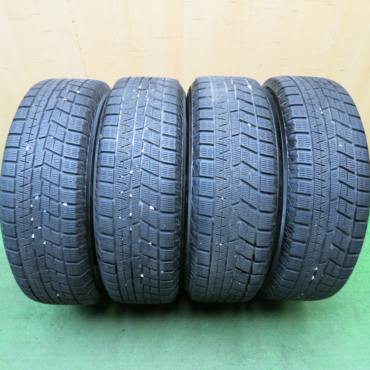 バリ溝！22年！キレイ！9.5分★スタッドレス 195/65R15 ヨコハマ アイスガード iG60 LCZ 社外 アルミ 15インチ PCD114.3/5H★5062815HAス