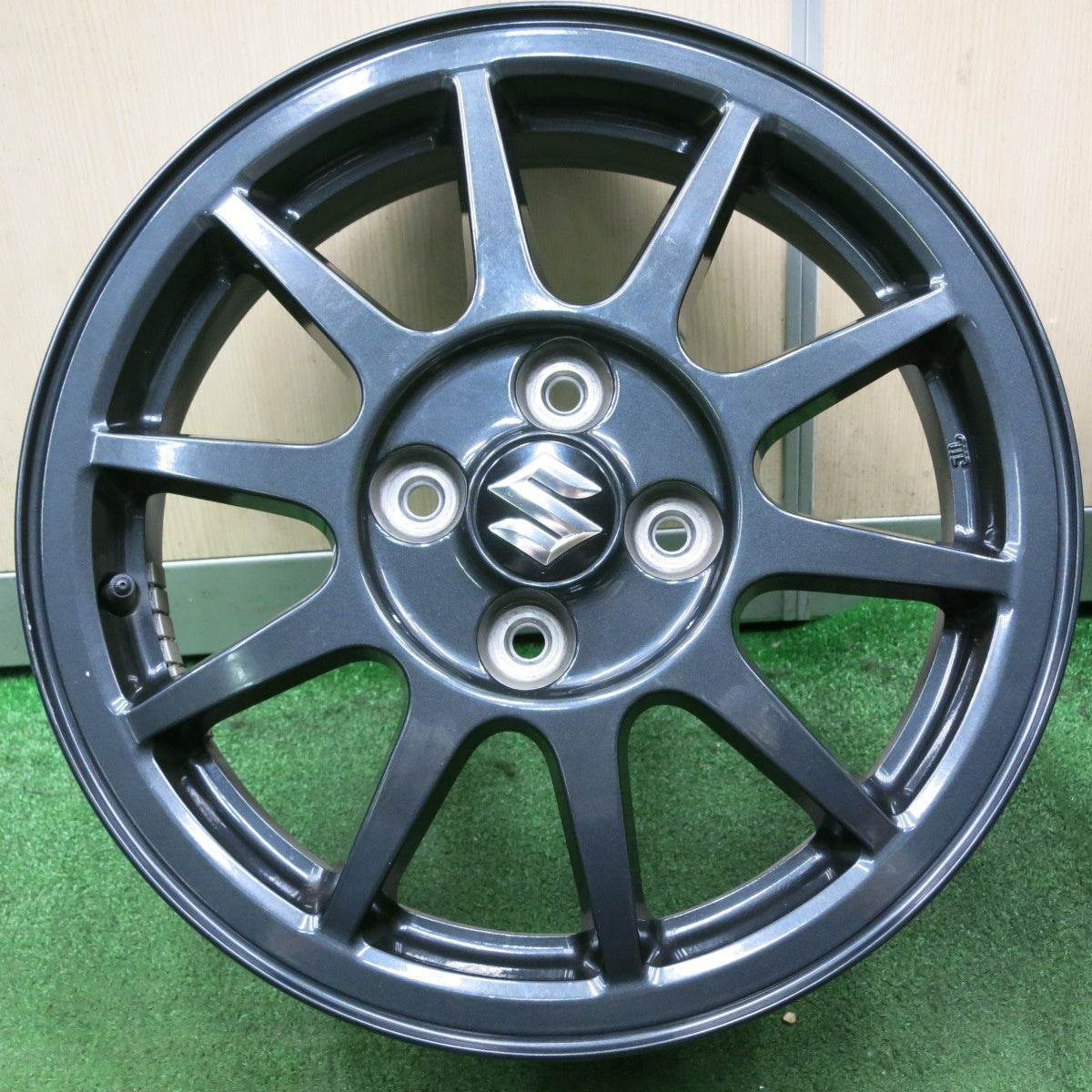 *送料無料* キレイ★スズキ アルト ワークス 純正 ホイール 15インチ 15×5J PCD100/4H★4061703NJホ