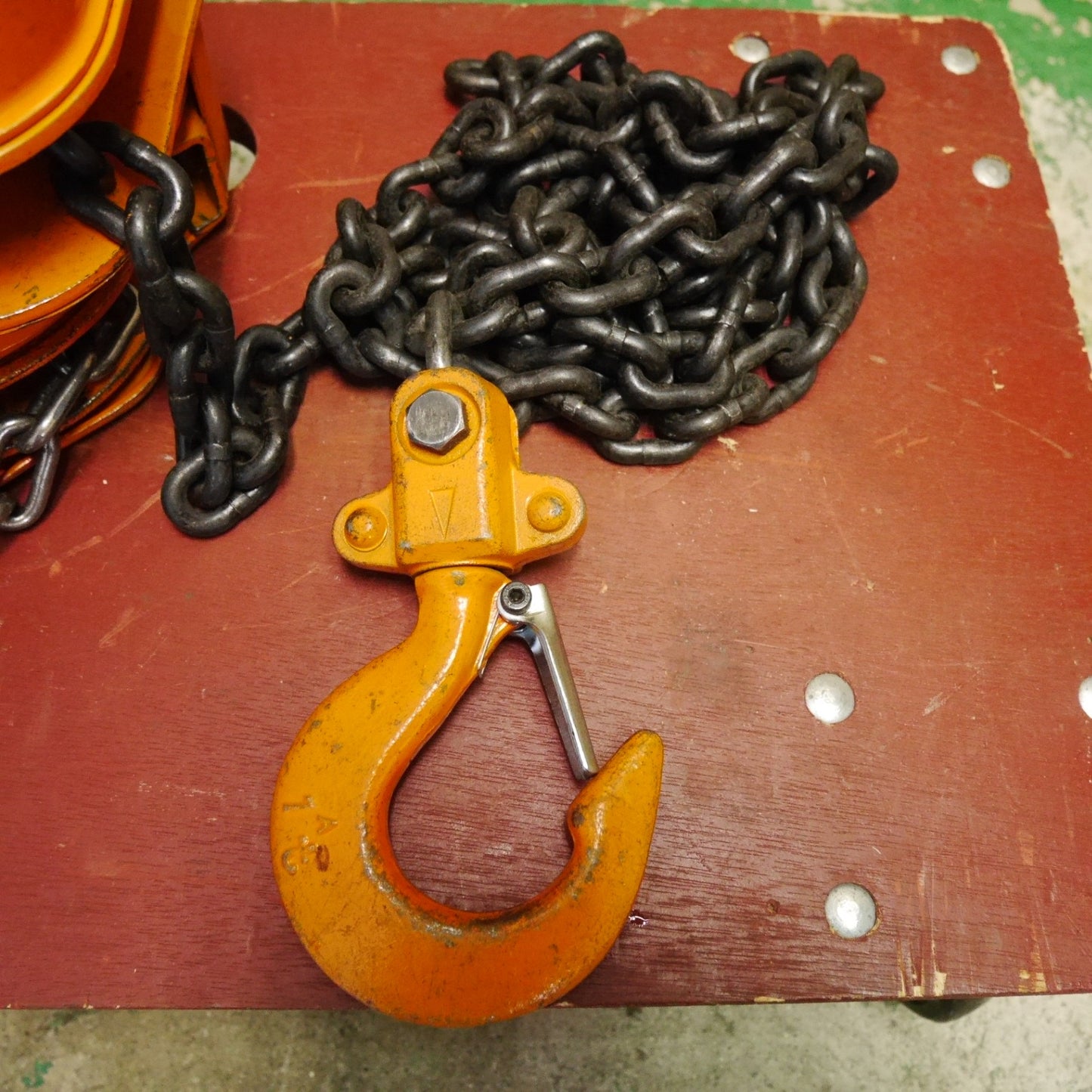 [送料無料] ☆バイタル工業 TOA 1ton チェーンブロック CHAIN T-6.3 12450 VITAL 荷揚 吊り上げ 運搬 チェンブロ 工具☆
