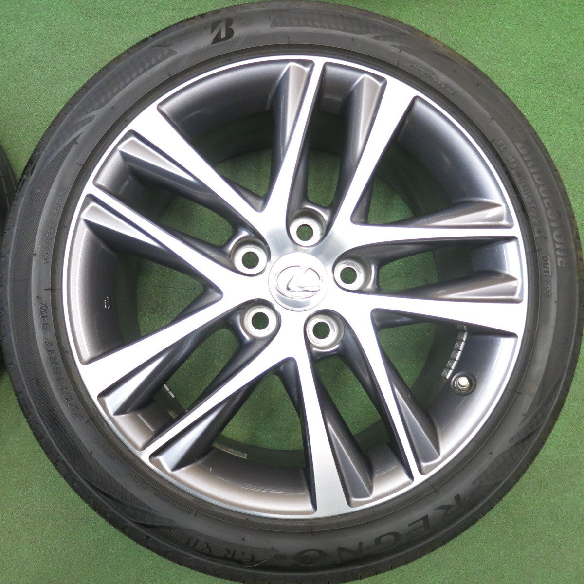 センサー付！バリ溝！23年！9分★レクサス IS バージョンL 純正 225/45R17 ブリヂストン レグノ GR-X2 17インチ PCD114.3/5H★6031515HAノ