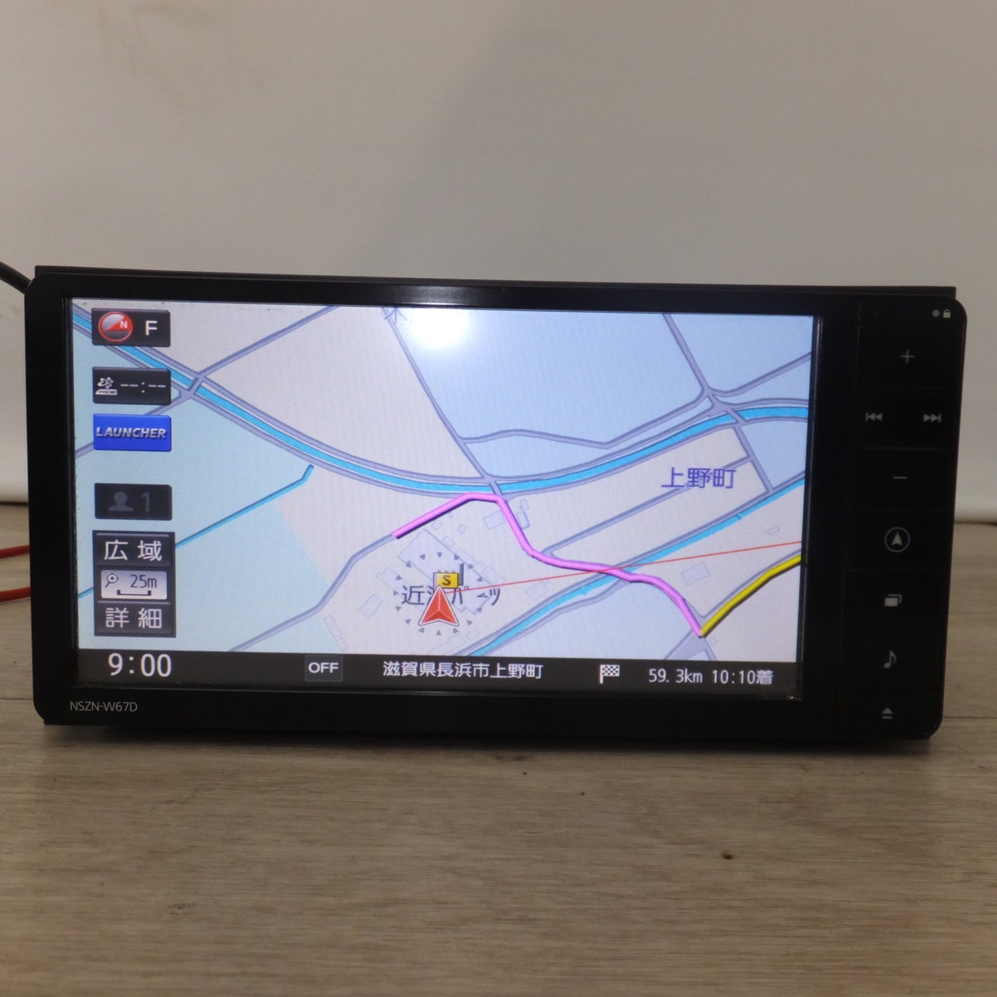 [送料無料] 現状品★パナソニック製 ダイハツ 純正 ワイド スタンダードメモリーナビ NSZN-W67D 08545-K9109[34]★