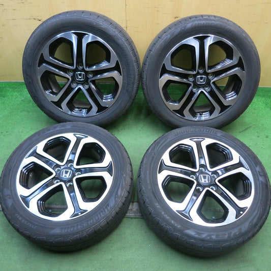 バリ溝！21年！9.5分★ホンダ ヴェゼル 純正 ENKEI 215/55R17 ブリヂストン プレイズ PX-RV2 17インチ エンケイ PCD114.3/5H★5090409HAノ