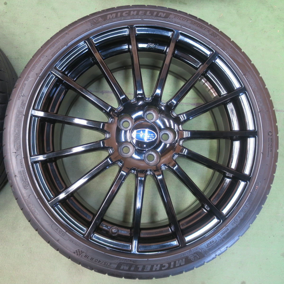 キレイ★スバル BRZ STi スポーツ 純正 ENKEI 215/40R18 ミシュラン パイロットスポーツ4 18インチ エンケイ PCD100/5H★6042504イノ