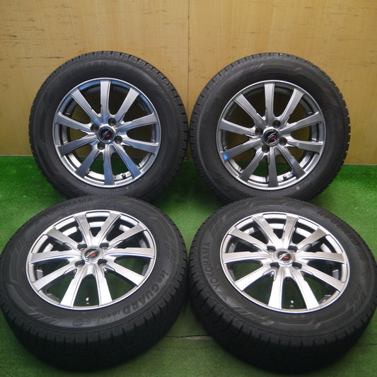 [送料無料] バリ溝！22年！キレイ！9.5分以上★スタッドレス 185/65R15 ヨコハマ アイスガード iG60 Fang ファング 15インチ PCD100/4H★5020712Hス