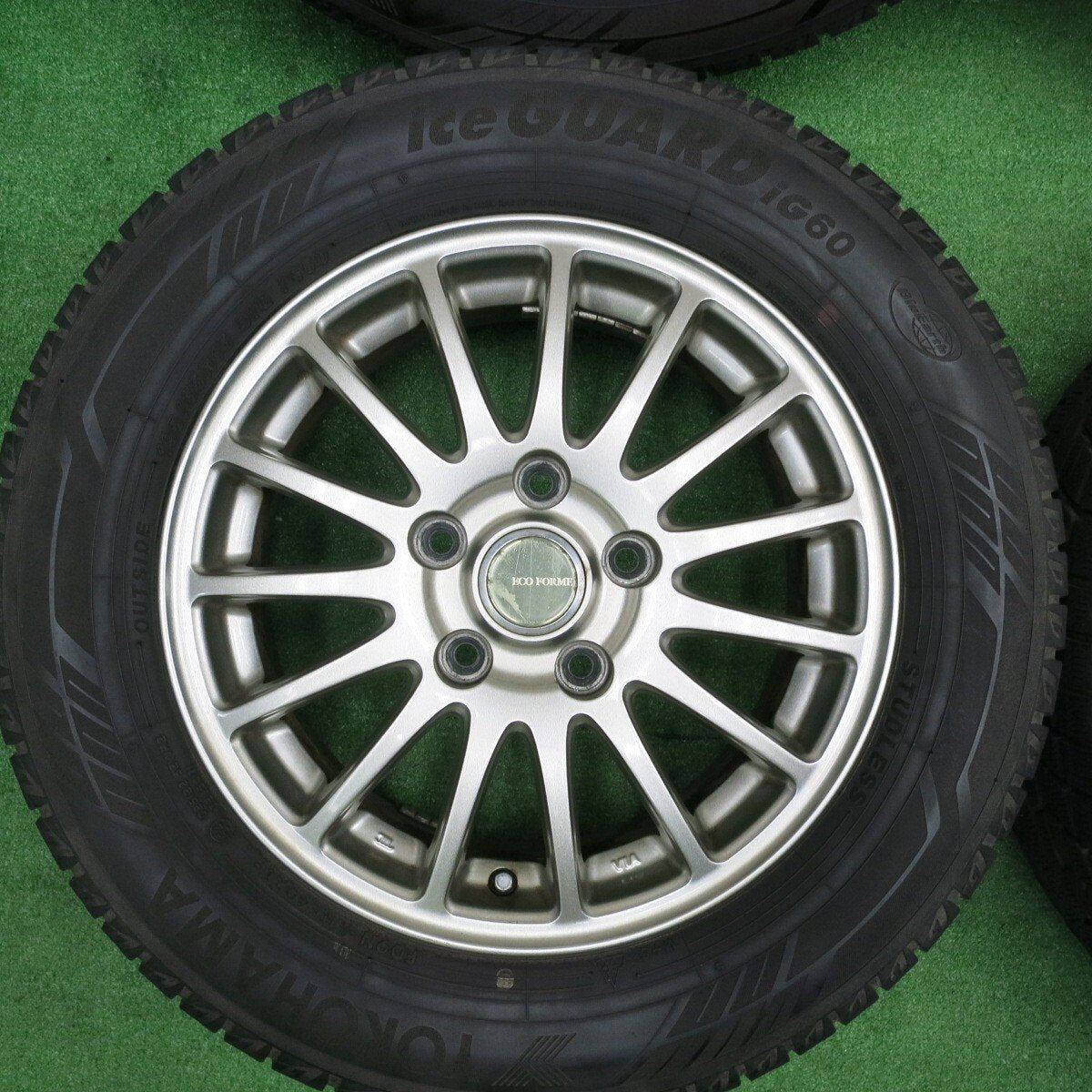 バリ溝！21年！8.5分★スタッドレス 195/65R15 ヨコハマ アイスガード iG60 ECO FORME エコフォルム PCD114.3/5H★4111310TNス