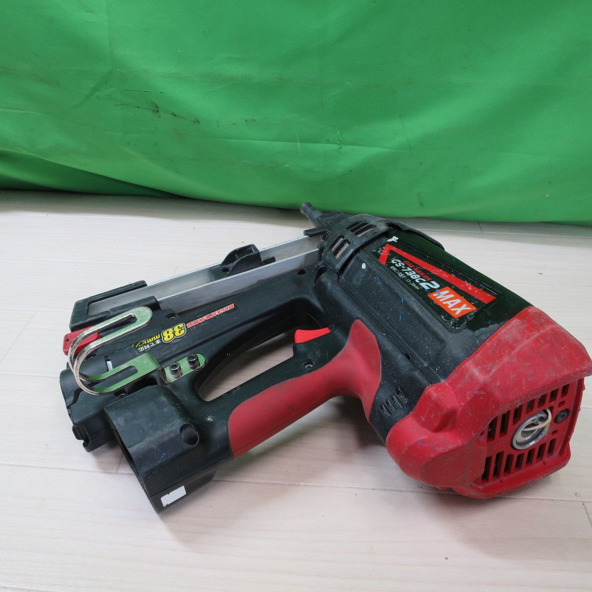 [送料無料] バッテリー2個☆マックス ガス式 ピン打機 ガスネイラ GS-738C2 充電器 ケース付き MAX 工具☆