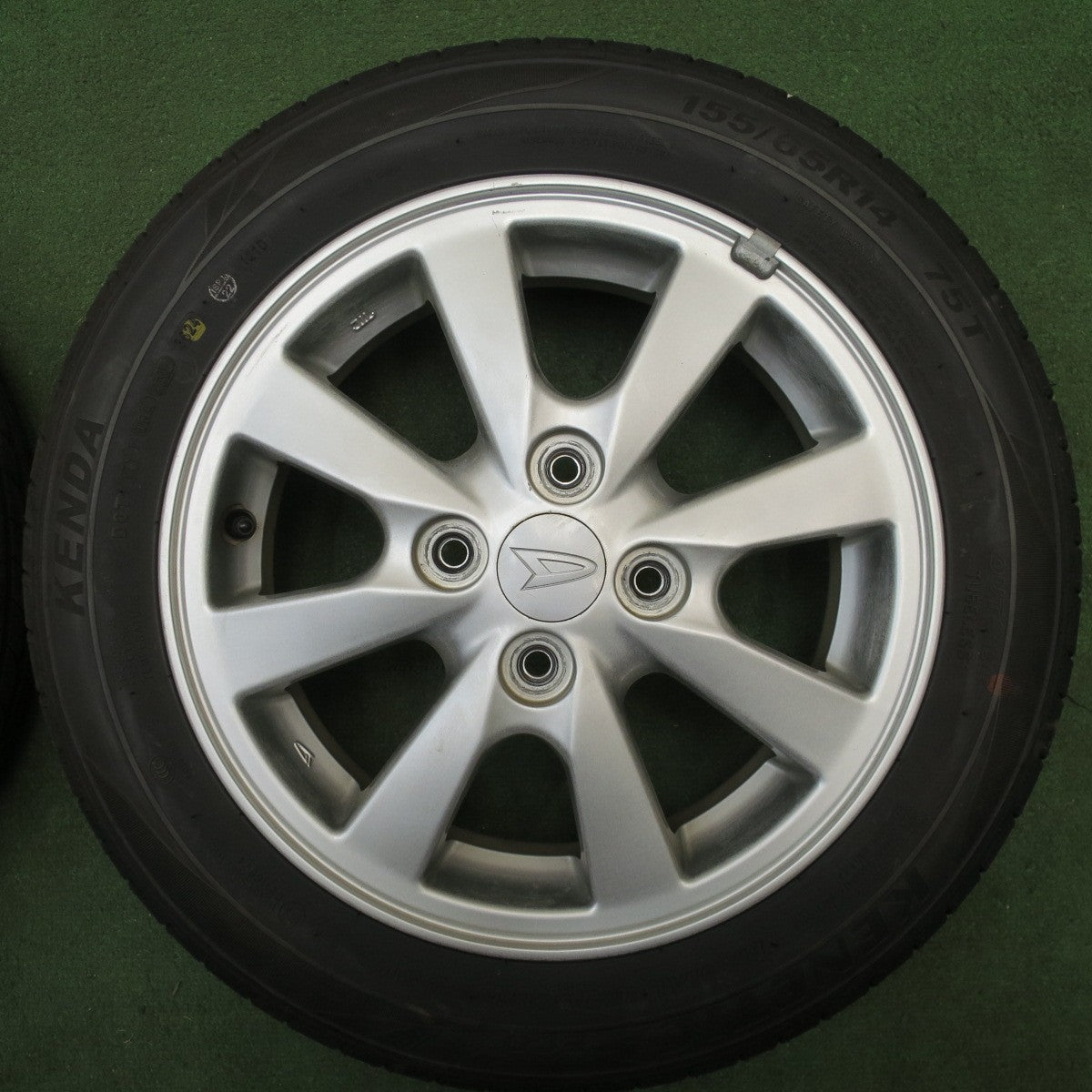 4本価格！24年★ダイハツ タント ムーヴ 等 純正 155/65R14 ケンダ KENETICA ECO 14インチ PCD100/4H★6032404NJノ
