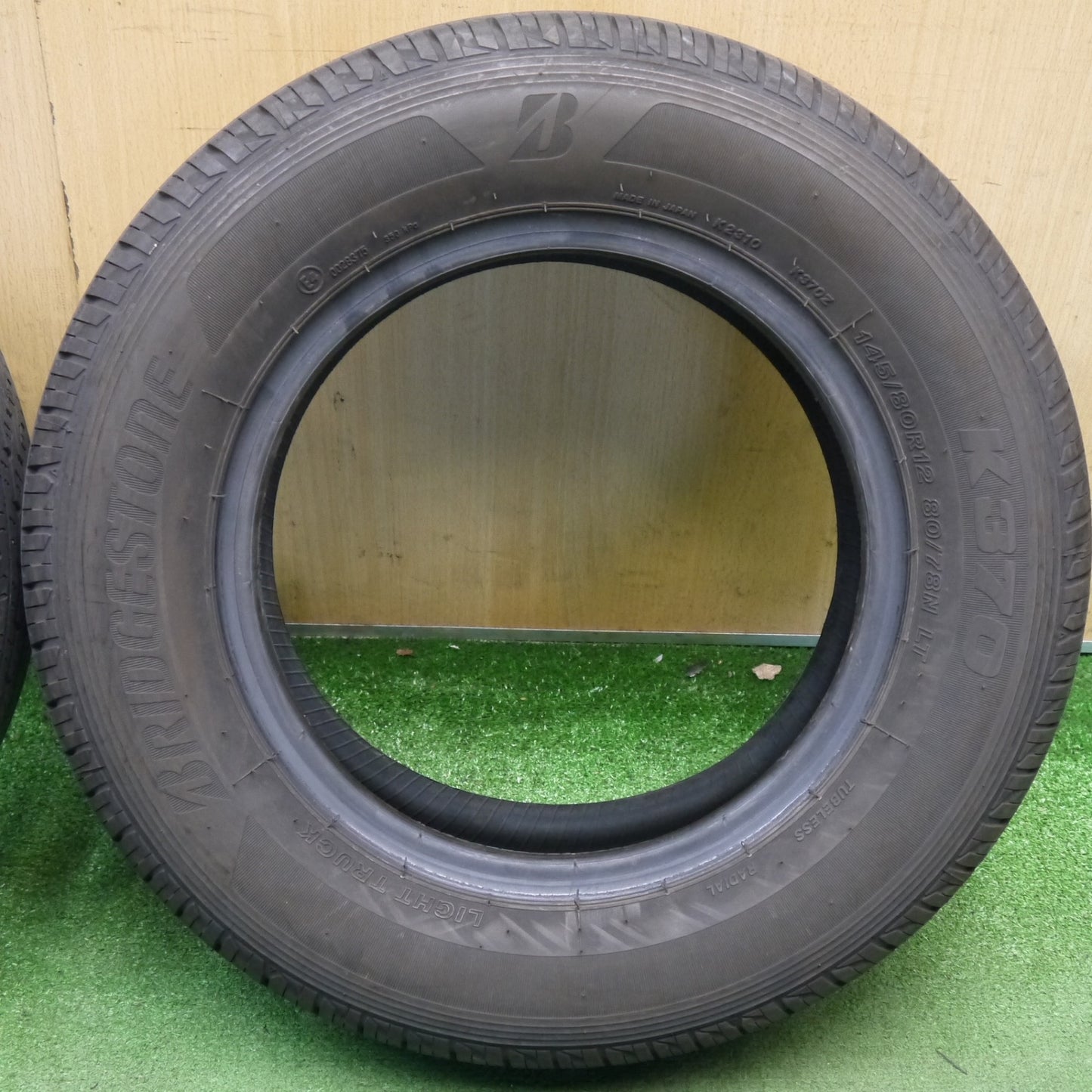 2本価格！25年★145/80R12 80/78N ブリヂストン K370 タイヤ 12インチ 軽 トラック 軽 バン 等★6060302KKノタ