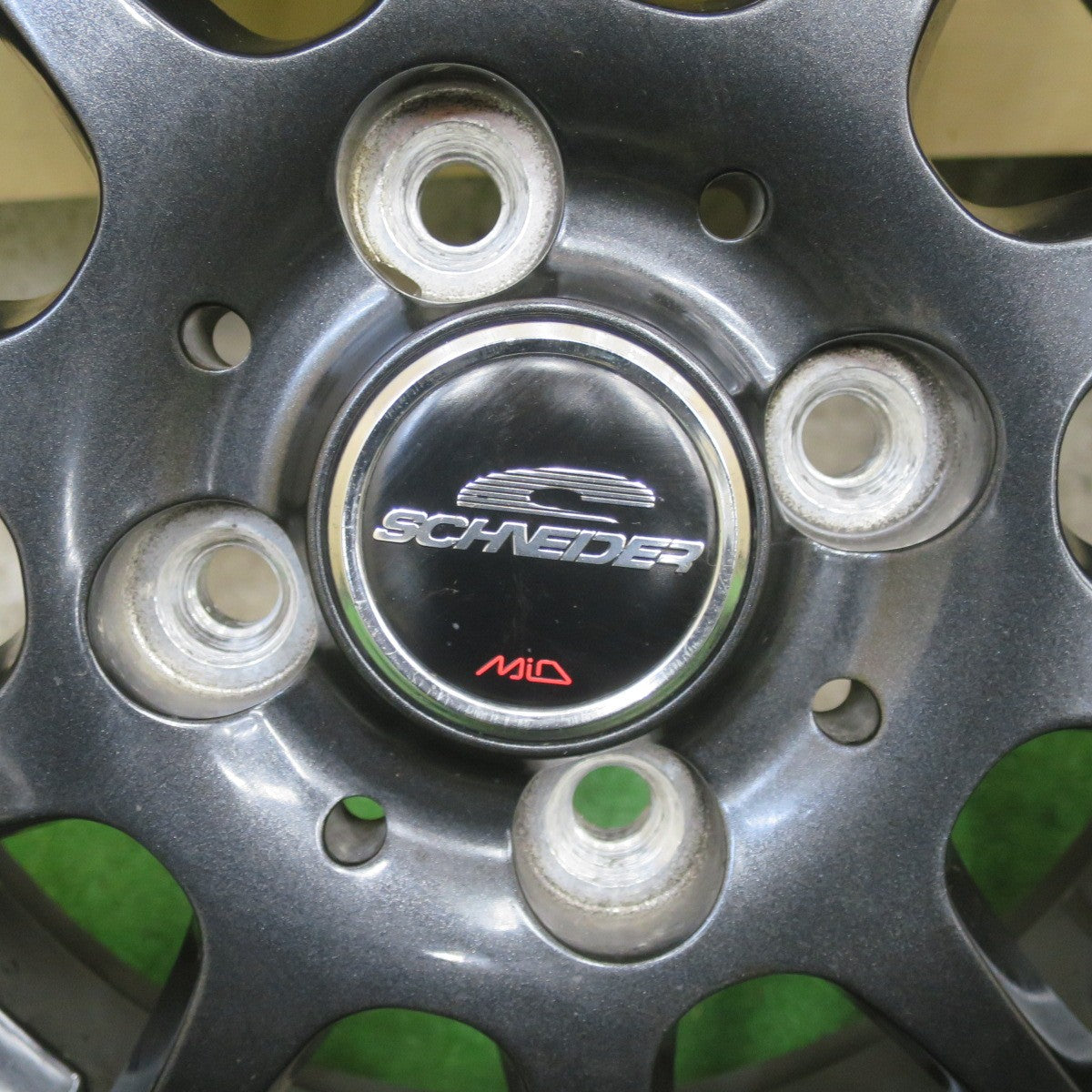 バリ溝！23年！キレイ！9.5分★スタッドレス 145/80R13 82/80N ヨコハマ アイスガード iG91 SCHNEIDER MiD シュナイダー 13インチ PCD100/4H★5112505TTス