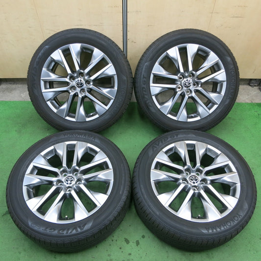 バリ溝！22年！美品！9分★トヨタ RAV4 G Z パッケージ 純正 235/55R19 ヨコハマ AVID GT 19インチ PCD114.3/5H★5050202ナノ
