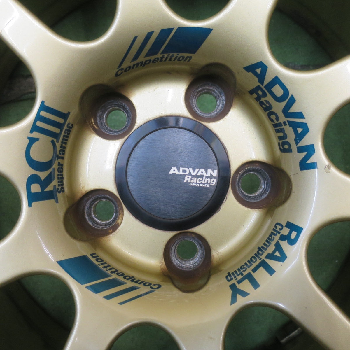 バリ溝！24年！8.5分◎ADVAN Racing RCⅢ 215/45R17 ダンロップ DIREZZA DZ102 アドバン レーシング RC3 17インチ PCD100/5H◎6072101NJノ