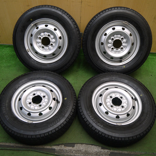 キレイ★スタッドレス 145/80R12 80/78N ブリヂストン W300 TOPY スチール ホイール 12インチ PCD100/4H★5091003Hス
