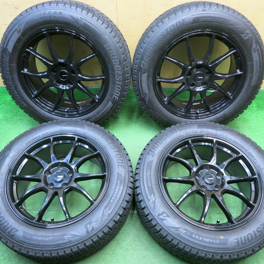 バリ溝！22年！キレイ！9.5分★スタッドレス 225/60R18 ブリヂストン ブリザック DM-V3 G-SPEED Gスピード 18インチ PCD114.3/5H★5032202NJス