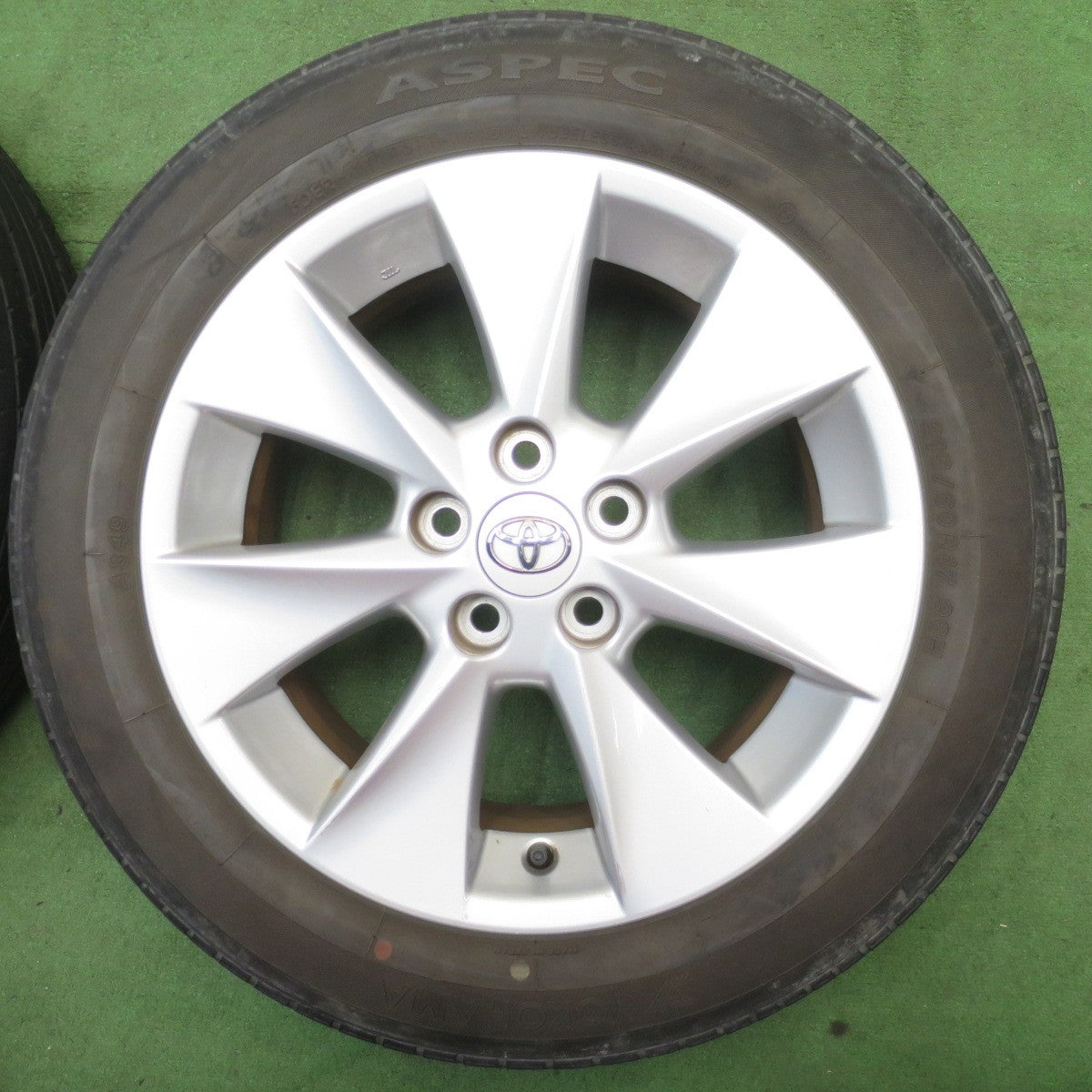 4本価格★トヨタ 20系 アルファード ヴェルファイア 純正 215/60R17 ヨコハマ ASPEC 17インチ PCD114.3/5H★6042803NJノ
