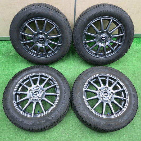 [送料無料] バリ溝！22年！キレイ！9分★スタッドレス 185/65R15 コンチネンタル ノースコンタクト NC6 TEAD テッド 15インチ PCD114.3/5H★4122008TNス