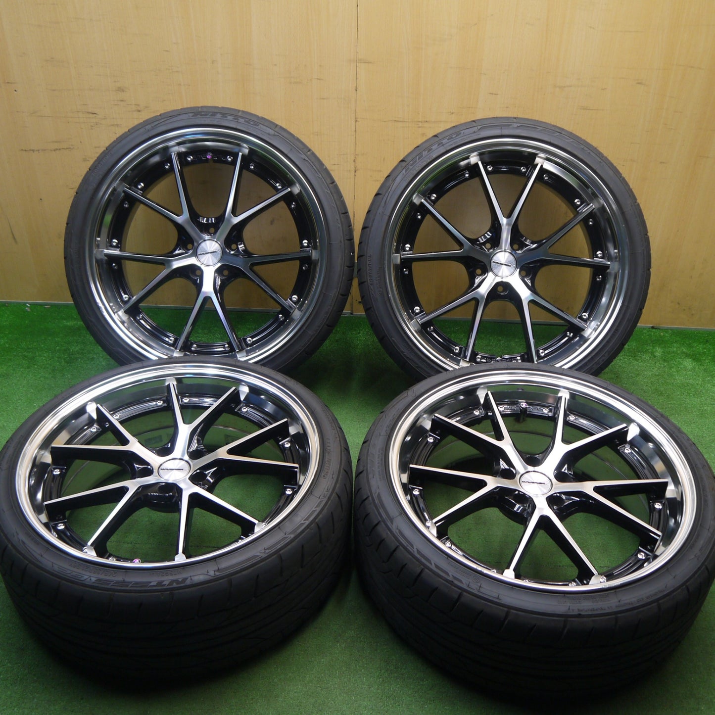 バリ溝！25年！9.5分★MAVERICK MV-905S 245/35R21 ニットー NT555 G2 21インチ マーベリック スーパー フランジ PCD114.3/5H★6030204Hノ