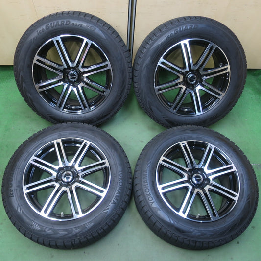 センサー付！バリ溝！23年！キレイ！9.5分★レクサス RX 等 235/65R18 スタッドレス ヨコハマ アイスガード G075 DIANELLA ディアネラ 18インチ PCD114.3/5H★6033015イス