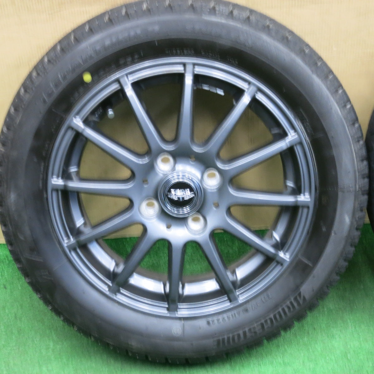 バリ溝！22年！キレイ！ほぼ10分★スタッドレス 155/65R14 ブリヂストン アイスパートナー2 TEAD テッド 14インチ PCD100/4H★6021104NKス