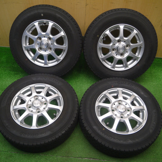 [送料無料] バリ溝！20年！キレイ！8.5分★スタッドレス 145/80R12 80/78N ヨコハマ アイスガード iG91 CLX T-3 12インチ PCD100/4H★4111104Hス