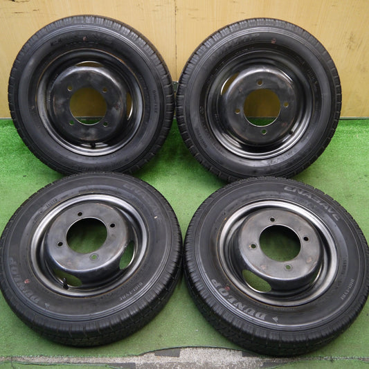 4本価格★トラック 145R12 6PR ダンロップ エナセーブ VAN01 TOPY スチール 12インチ PCD150/4H★5071503Hノ