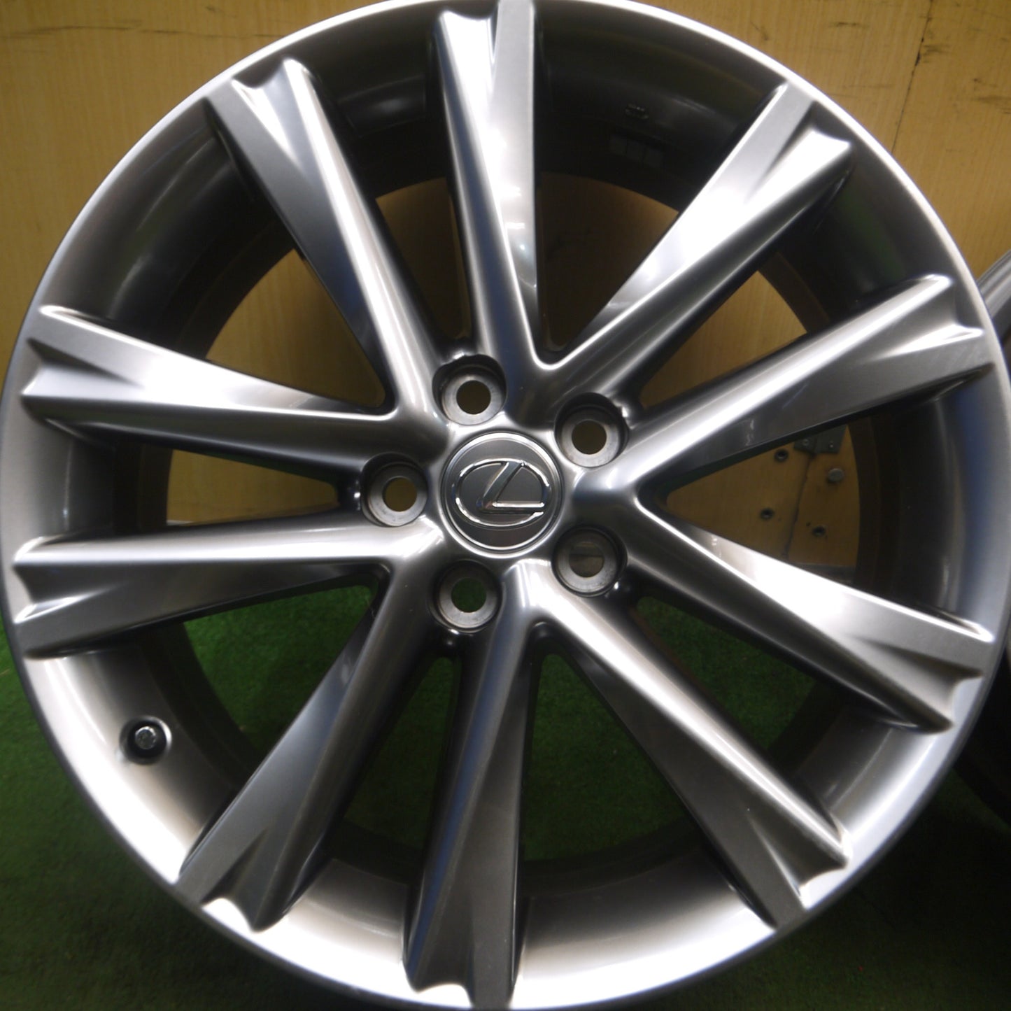 *送料無料* キレイ★レクサス 10系 RX450h Fスポーツ 純正 ホイール 19インチ 19×7.5J PCD114.3/5H★4041916Hホ