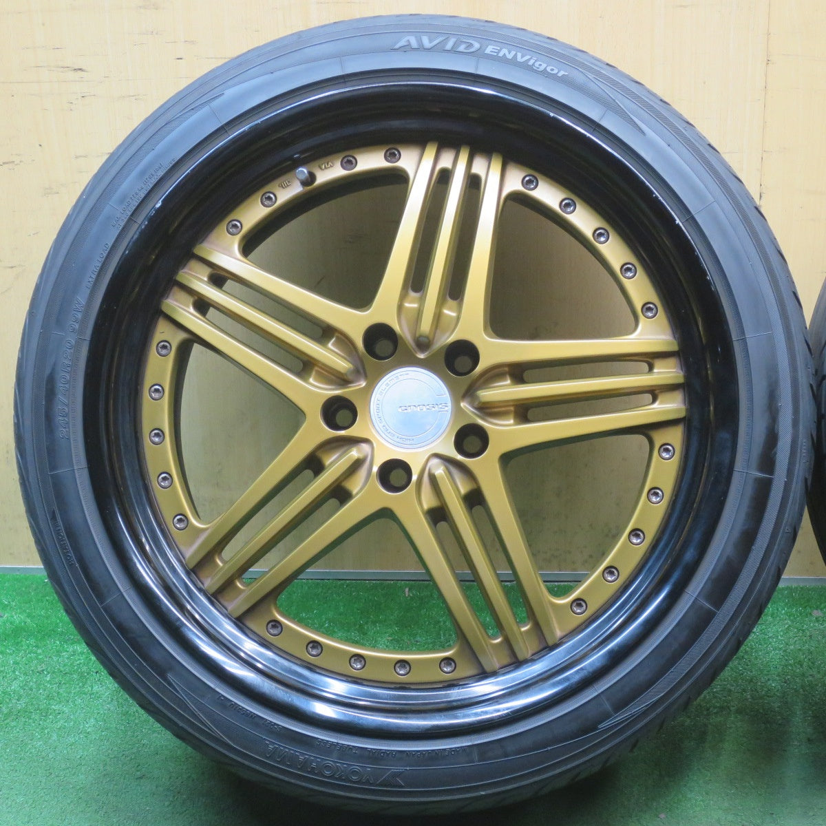バリ溝！キレイ！9.5分◎BMW 等 ENERGY INDIVIDUAL TYPE2 XIDV-2 245/40R20 ヨコハマ AVID ENVigor エナジー インディヴィデュアル 20インチ PCD120/5H◎6061706NJノ