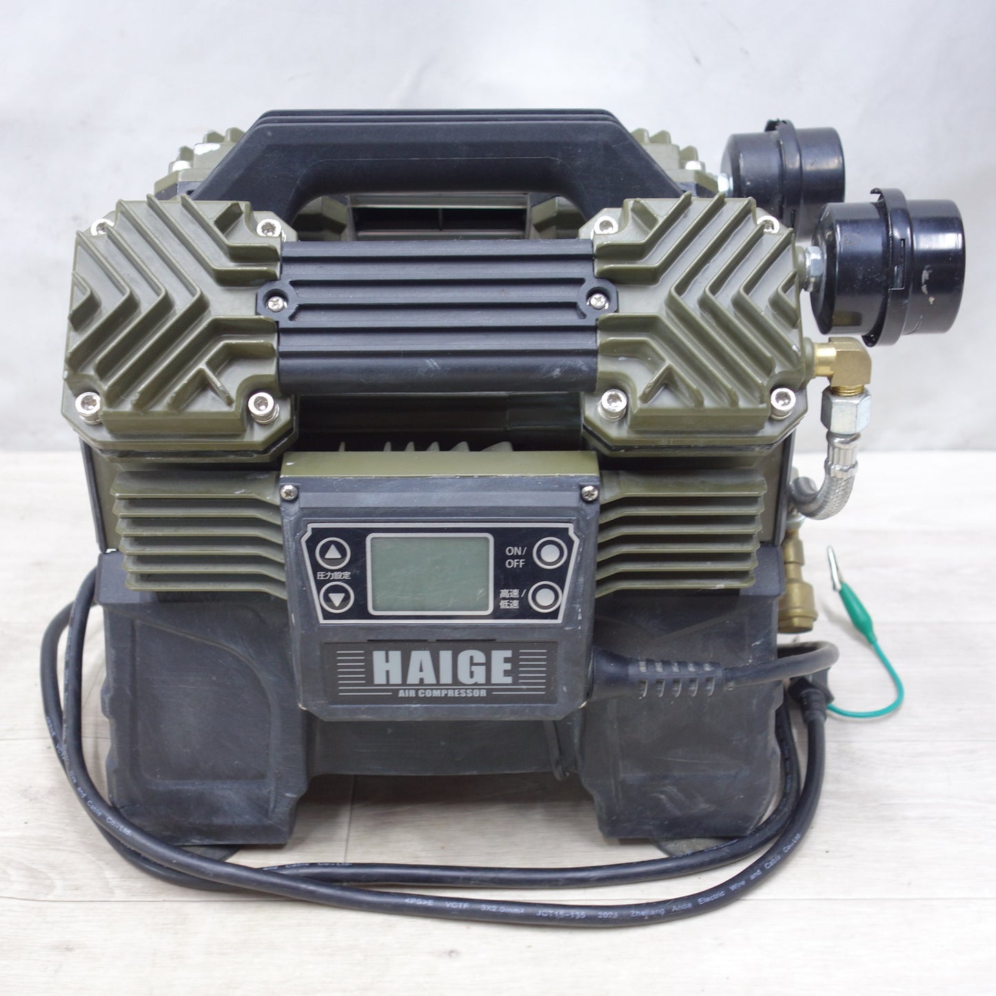 [送料無料] 付属品付き◆ハイガー エア コンプレッサー 静音 100V HG-DC992 サブタンク HG-20LT 容量 20L HAIGE◆