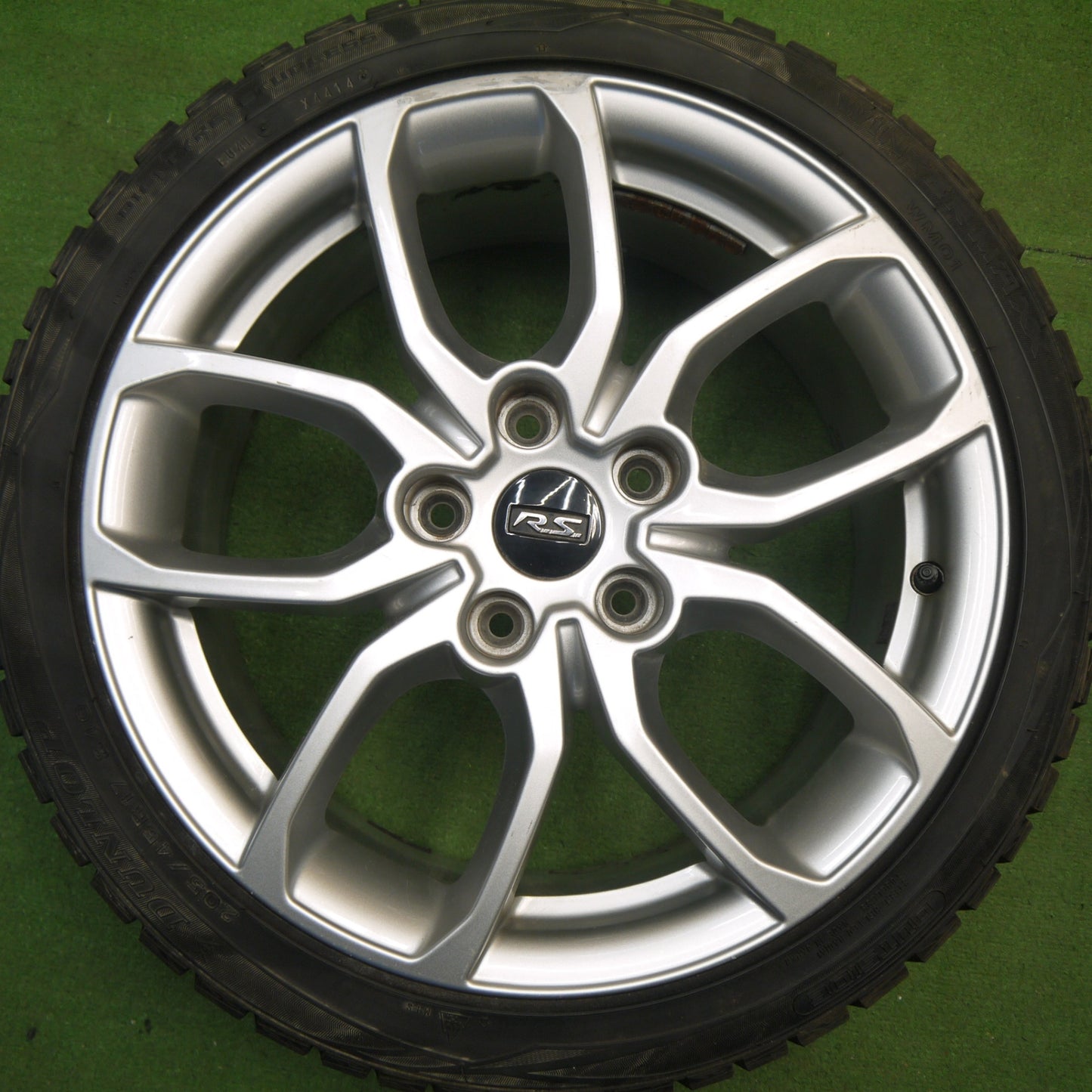 4本価格★ルノー ルーテシア RS 純正 205/45R17 スタッドレス ダンロップ ウインターマックス WM01 17インチ R.S. PCD114.3/5H★6033108Hス