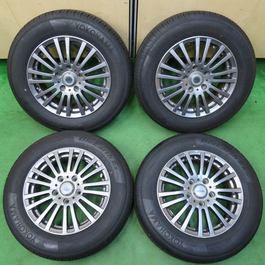 *送料無料* バリ溝!22年!ほぼ10分★195/65R15 ヨコハマ BluEarth-ES ES32 STERN S61 シュテルン 15インチ PCD114.3/5H★4082907イノ