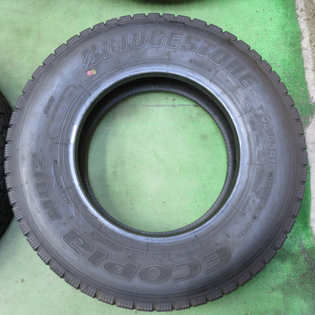 新車外し！25年！6本★トラック タイヤ 205/85R16 117/115N ブリヂストン エコピア M812 ミックス オールシーズン 16インチ★6071405イスタ